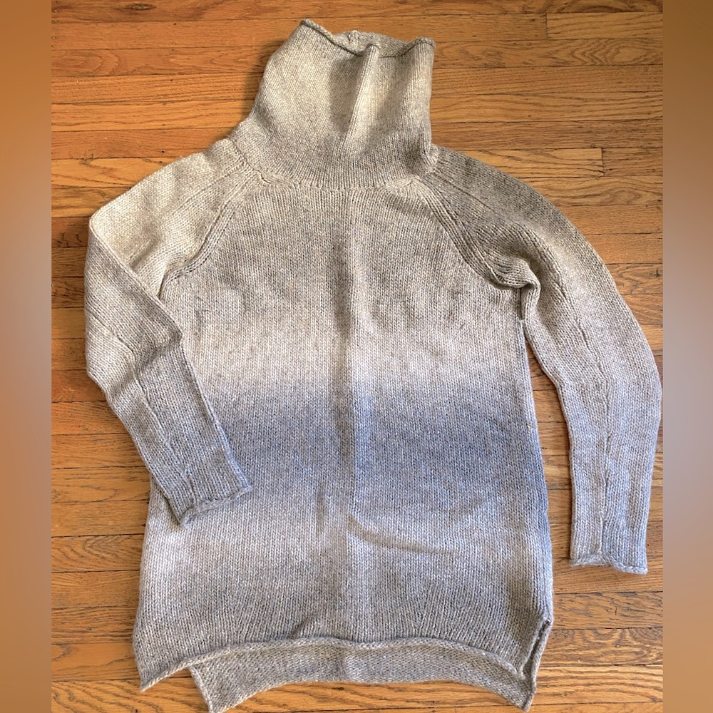 Wilfred Wool Blend Turtleneck - Gray Melange L